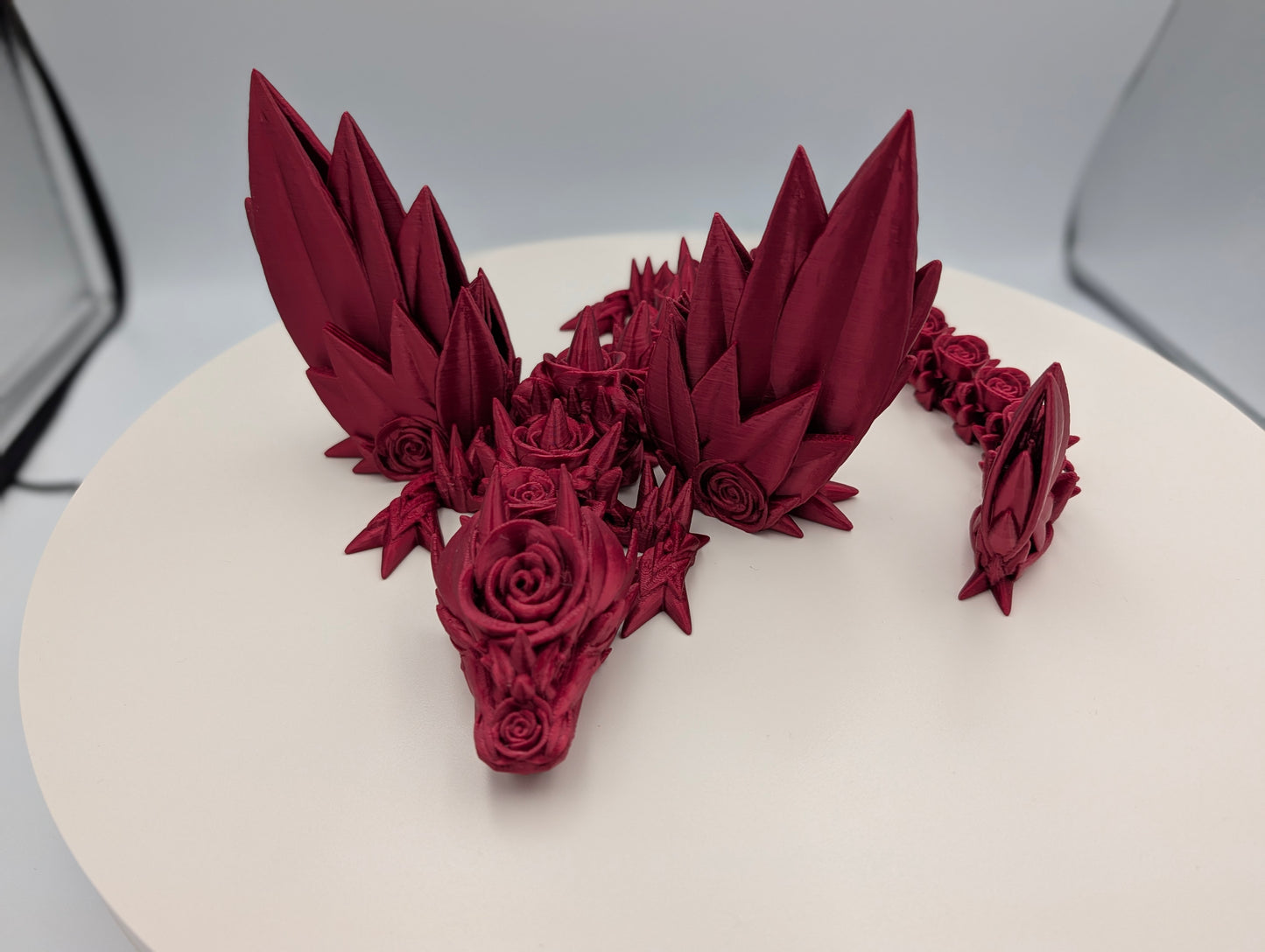 Articulated Red Winged Rose Dragon Large