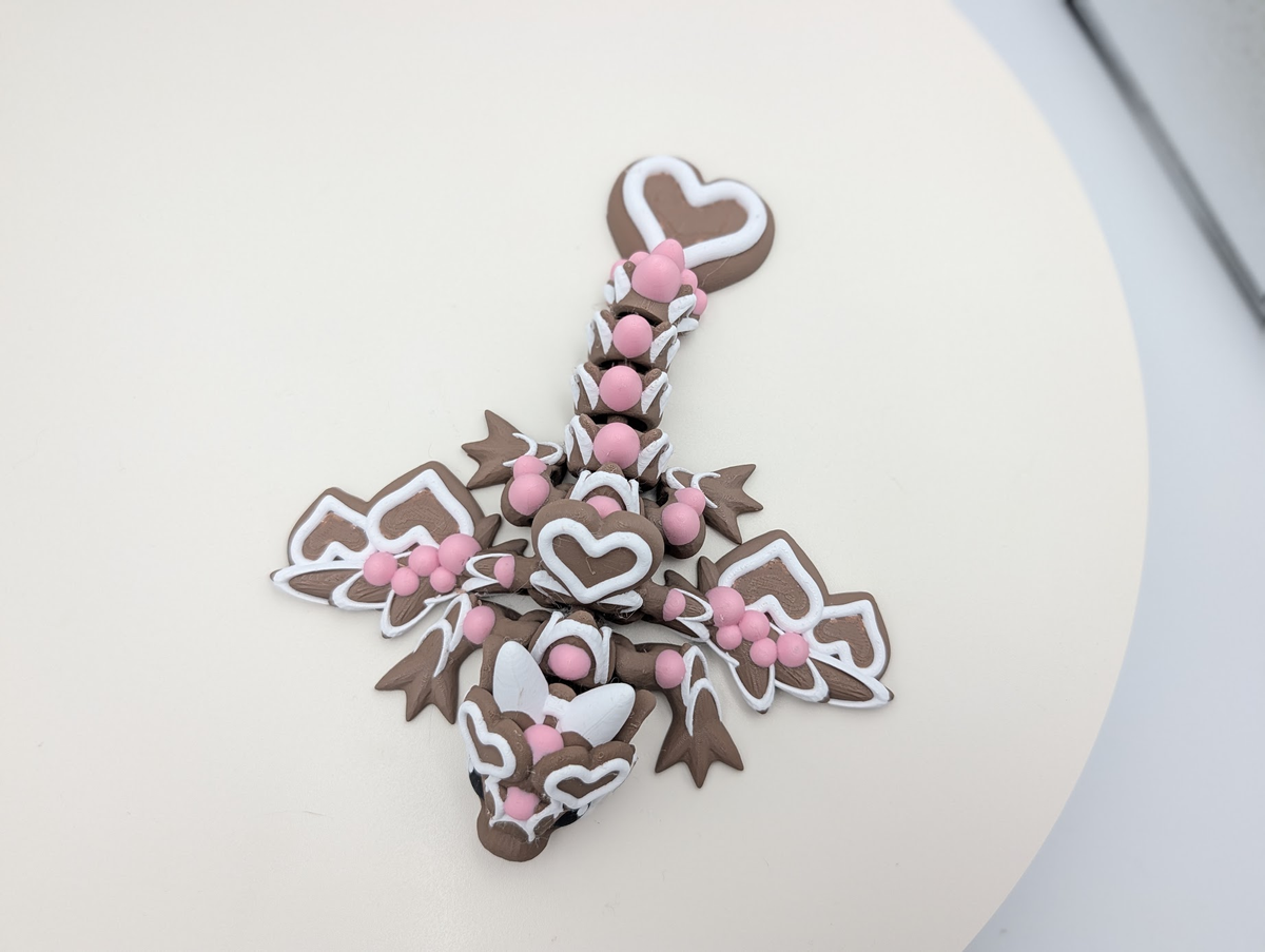 Articulated Frosted Cookie Dragon Small